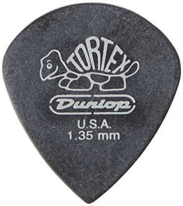 Picture of Dunlop 482R1.35 Tortex Pitch Black Jazz III, 1.35mm, 72/Bag