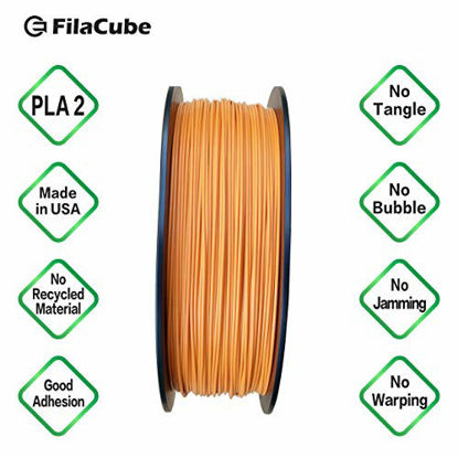 Picture of Burnt Orange PLA 3D Printer 1.75mm Filament 1kg - FilaCube PLA 2 Longhorn Orange (PMS 159 C) 1.75 mm 1 kg Plastic Filament Supply Pack [Made in USA] Pantone 159C University of Texas Austin UT