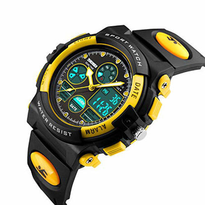 Picture of Kid's Digital Watch Outdoor Sports 50M Waterproof Electronic Watches Alarm Clock 12/24 H Stopwatch Calendar Boy Girl Wristwatch