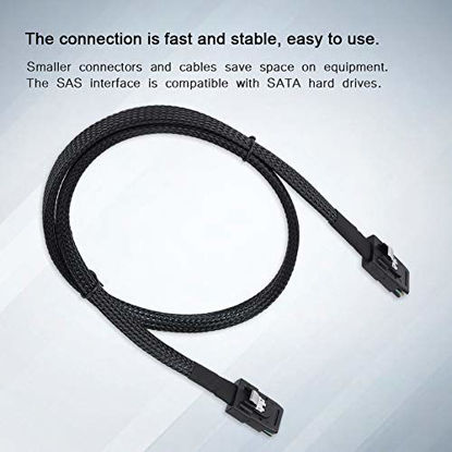 Picture of CableDeconn 0.7M Internal Mini SAS 36-Pin to SFF-8087 Cable - Black