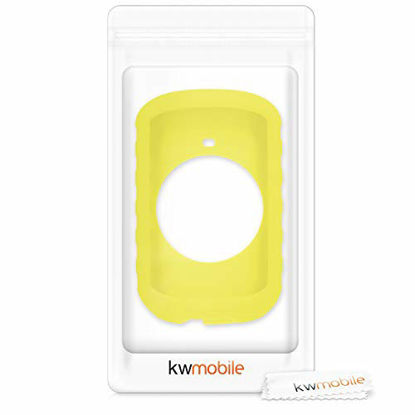 Picture of kwmobile Case Compatible with Garmin Edge 830 - Soft Silicone Bike GPS Navigation System Protective Cover - Yellow