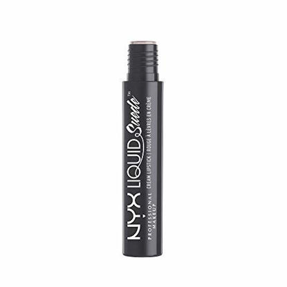 Picture of NYX PROFESSIONAL MAKEUP Liquid Suede Cream Lipstick - Stone Fox, Deep Grey With Blue Undertone