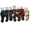 Picture of REECHO 18" 1-Pack 3/4 Full Head Curly Wavy Clips in on Synthetic Hair Extensions Hairpieces for Women 5 Clips 4.0 Oz per Piece - Dark Brown