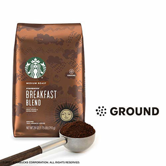 GetUSCart- Starbucks Medium Roast Ground Coffee - Breakfast Blend - 100 ...