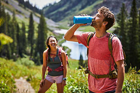 Picture of Hydro Flask Water Bottle - Stainless Steel & Vacuum Insulated - Wide Mouth 2.0 with Leak Proof Flex Cap - 20 oz, Pacific