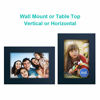 Picture of RPJC 4x6 inch Picture Frame Made of Solid Wood High Definition Glass for Table Top Display and Wall Mounting Photo Frame Jazz Blue