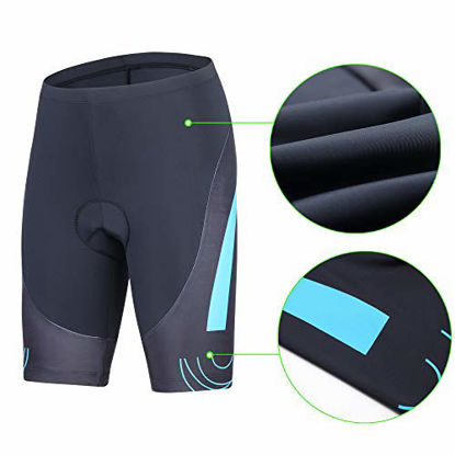 Picture of beroy Bike Shorts with 3D Gel Padded,Womens Gel Cycling Shorts(XXXL,Blue)