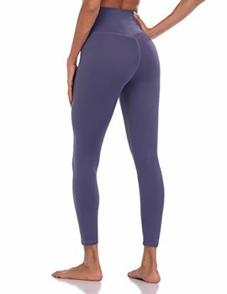 Picture of Colorfulkoala Women's Buttery Soft High Waisted Yoga Pants 7/8 Length Leggings (XL, Midnight Navy)