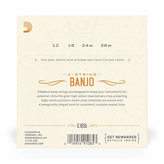 Picture of D'Addario EJ63i 12 - 36 Nickel Irish Tenor Banjo String
