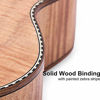 Picture of Classical Ukulele Kit Tiger Flame Okoume Wood for Beginner and Professional Player By Kmise (23 Inch Concert)