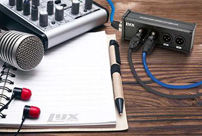 Picture of LyxPro 4 Channel 3 Pin Multi Network XLR Cable Breakout for Stage Sound Lighting and Recording Studio Male and Female to RJ45 Ethercon