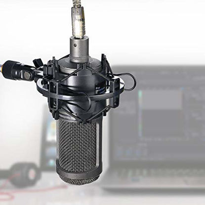 Picture of AT2020 Shock Mount - Microphone Mounts Reduces Vibration Noise and Shockmount Improve Recording Quality for Audio Technica AT2020 AT2020USB+ AT2035 ATR2500 Condenser Mic by YOUSHARES