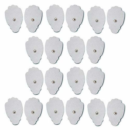 Picture of TENS Electrodes, Super Value 20 Replacement Electrode Pads for TENS Units, Snap TENS Unit Electrodes