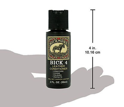 Picture of Bickmore Bick 4 Leather Conditioner 2oz - Best Since 1882 - Cleaner & Conditioner - Restore Polish & Protect All Smooth Finished Leathers