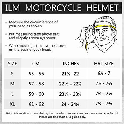 Picture of ILM Full Face Motorcycle Street Bike Helmet with Removable Winter Neck Scarf + 2 Visors DOT (Visor, Black)
