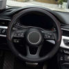 Picture of KAFEEK Steering Wheel Cover, Universal 15 inch, Microfiber Leather Viscose, Breathable, Anti-Slip,Warm in Winter and Cool in Summer, Black