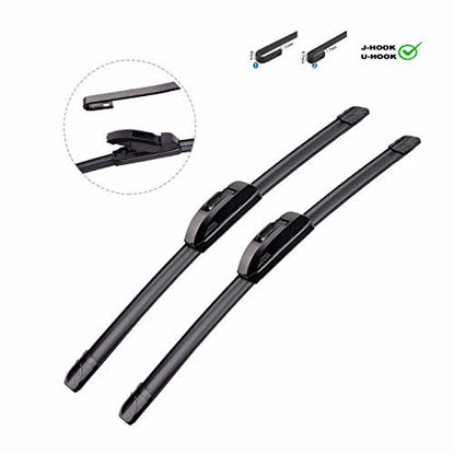 Picture of OEM QUALITY 15" + 15" Premium All-Season Windshield Wiper Blades for Original Equipment Replacement(Set of 2)