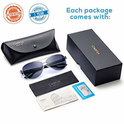 Picture of Carfia Polarized Sunglasses for Women UV Protection Outdoor Glasses Ultra-Lightweight Comfort Frame