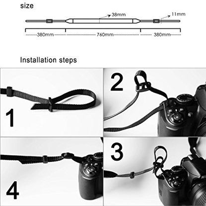 Picture of Wolven Pattern Canvas Camera Neck Shoulder Strap Belt For Men/Women Compatible With All DSLR/SLR/Nikon/Canon/Sony etc, 10