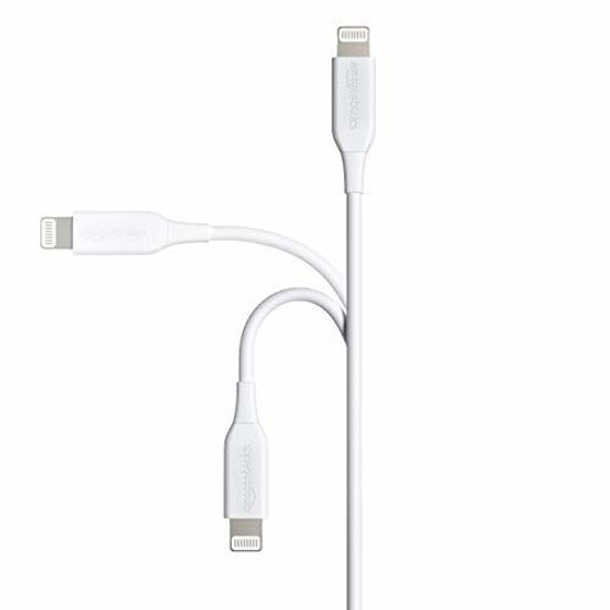 Basics Lightning to USB A Cable 6-Foot White MFi Certified iPhone Charger 