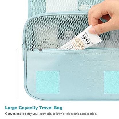 Picture of Makeup Bag,Mossio Unisex Multifunction Bottles Grooming Shampoo Travel Case TSA Approved Beige
