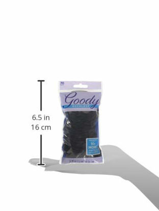 Picture of GOODY Women's Hair Ouchless No Metal Black Hair Elastics Storage Pack, 4mm, 70 Count