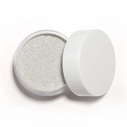 Picture of AZUREBEAUTY Dip Powder Glitter Silver Color(1oz) for French Nail Manicure Nail Art, Odor-Free, without Nail Lamp Cured, Long Lasting
