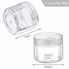 Picture of 20 Pieces Round Pot Jars Plastic Cosmetic Containers Set with Lid for Liquid Creams Sample, 20 ml/ 0.7 oz (Clear Lid)