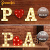 Picture of LED Marquee Letter Lights Alphabet Light up O Sign for Wedding Home Party Bar Decoration O