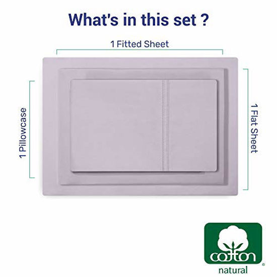 GetUSCart- Luxury Twin XL Sheets Set 3pc, 100% Cotton 600 TC Thick