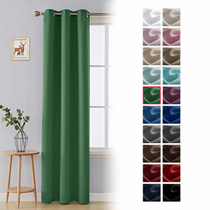 Picture of Deconovo Room Darkening Thermal Insulated Blackout Grommet Window Curtain for Living Room,Dark Forest,42x95-inch,1 Panel