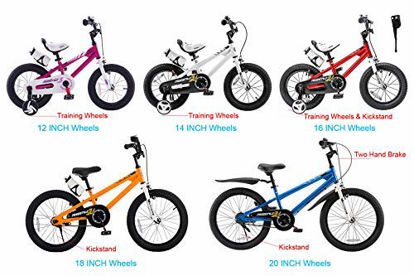 Picture of RoyalBaby Kids Bike Boys Girls Freestyle BMX Bicycle With Kickstand Gifts for Children Bikes 20 Inch Green
