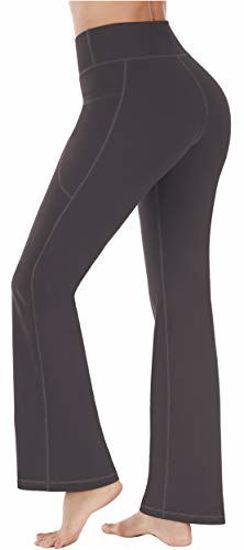 GetUSCart- Heathyoga Bootcut Yoga Pants for Women with Pockets High Waisted  Workout Pants for Women Bootleg Work Pants Dress Pants Coffee
