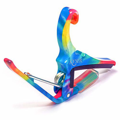 Picture of Kyser Quick-Change Capo for 6-string acoustic guitars,Tie-Dye, KG6TD