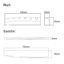 Picture of 6 String Acoustic Guitar Bone Bridge Saddle and Nut Made of Real Bone Pack of 2 Sets