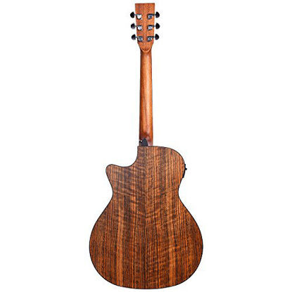 Picture of Kadence Acoustica Series,Electro Acoustic Guitar Ash/Zebra Wood with inbuilt tuner (Ash Wood)