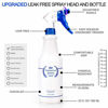 Picture of Plastic Spray Bottle 2 Pack, 32 Oz, All-Purpose Heavy Duty Spraying Bottles Sprayer Leak Proof Mist Empty Water Bottle for Cleaning Solution Planting Pet with Adjustable Nozzle - Blue