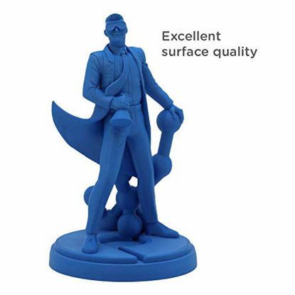 Picture of Polymaker PolyTerra PLA Bioplastic Based 3D Printing Filament, Matte PLA Filament, 1.75mm Filament Sapphire Blue 1000g(2.2lb), Fit Most FDM Printer