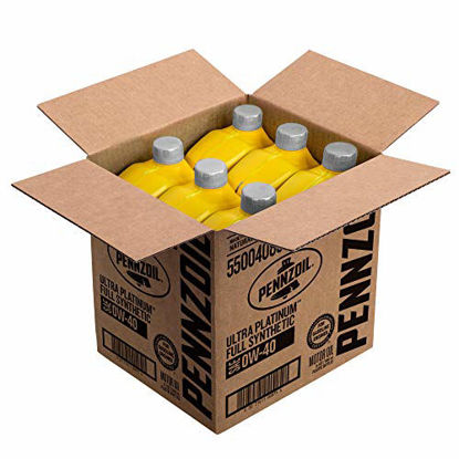 Picture of Pennzoil Ultra Platinum Full Synthetic 0W-40 Motor Oil (1 Quart, Case of 6) (550040856-6PK)