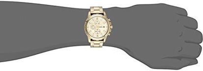 Picture of Fossil Men's Dean Quartz Stainless Chronograph Watch, Color: Gold (Model: FS4867)