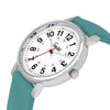 Picture of Speidel Scrub Watch for Medical Professionals with Teal Silicone Rubber Band - Easy to Read Timepiece with Red Second Hand, Military Time for Nurses, Doctors, Surgeons, EMT Workers, Students and More