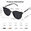 Picture of SOJOS Classic Round Retro Plastic Frame Vintage Large Sunglasses BLOSSOM SJ2067 with Grey Tortoise Frame/Grey Lens