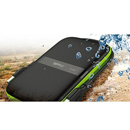 Picture of Silicon Power 1TB Black Rugged Portable External Hard Drive Armor A60, Shockproof USB 3.1 Gen 1 for PC, Mac, Xbox and PS4