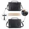 Picture of ECOSUSI Laptop Messenger Bag Briefcase for Women Satchel Handbags 15.6 inch Laptop Bag Crossbody Purse with Padded Compartment for Office Travel College, Black