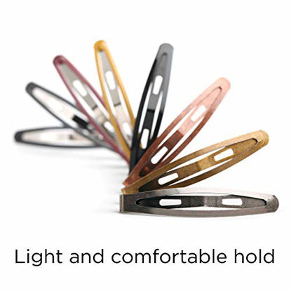 Picture of Goody Oval Metal Contour Hair Clips, Colors May Vary, 8-Count (1942205)