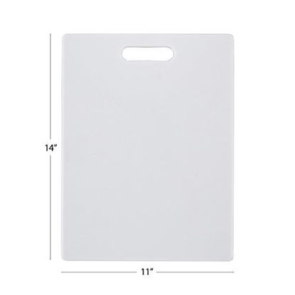 Picture of Farberware Plastic Cutting Board, 11-inch by 14-inch, White