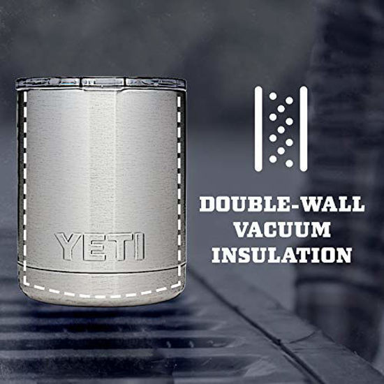 Picture of YETI Rambler 10 oz Lowball, Vacuum Insulated, Stainless Steel with Standard Lid, Charcoal