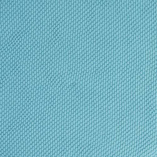 Picture of Sweet Home Collection Chair Cushion Memory Foam Pads Honeycomb Pattern Slip Non Skid Rubber Back Rounded Square 16" x 16" Seat Cover, 2 Pack, Teal