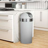 Picture of Umbra Venti Swing-Top 16.5-Gallon Kitchen Trash Lid- Large, 35-inch Tall Garbage Can for Indoor, Outdoor or Commercial Use, Grey