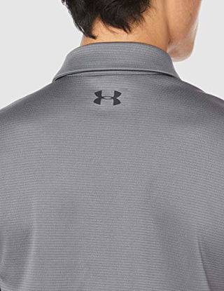 Picture of Under Armour Men's Tech Golf Polo, Graphite (040)/Black, 3X-Large